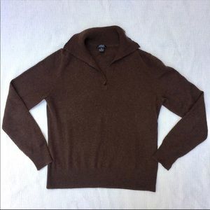 Privé cashmere pullover sweater shawl collar